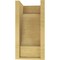 Ekena Millwork 7"W x 7"D x 14"H Wide Newport Rough Cedar Woodgrain TimberThane Corbel, Primed Tan CORUR07X07X14NEWRCPR - alternate 2